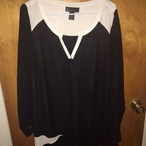 Asymmetrical tunic top